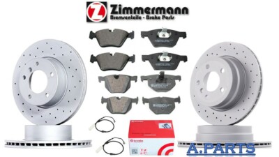 ZIMMERMANN / BREMBO BREMSENSATZ VOLL WK Ø332 320mm GELOCHT BMW X5 X6 E70 F15 E71