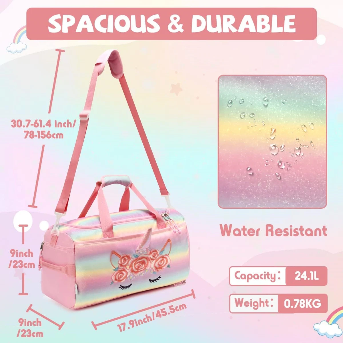 Kids overnight sale bags