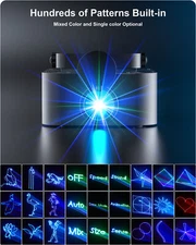 3D Animation Effect RGB Full Color Laser Light DJ Stage Effect Party Bar Lights
