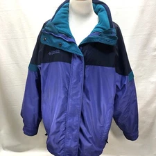 COLUMBIA "Bugaboo"  Women's Large PURPLE Insulated 2 in 1 Heavy Winter Jacket