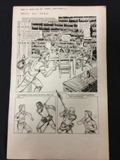 Brain Boy #4 Page 21 Original Comic Art Frank Springer RARE DELL Half Splash