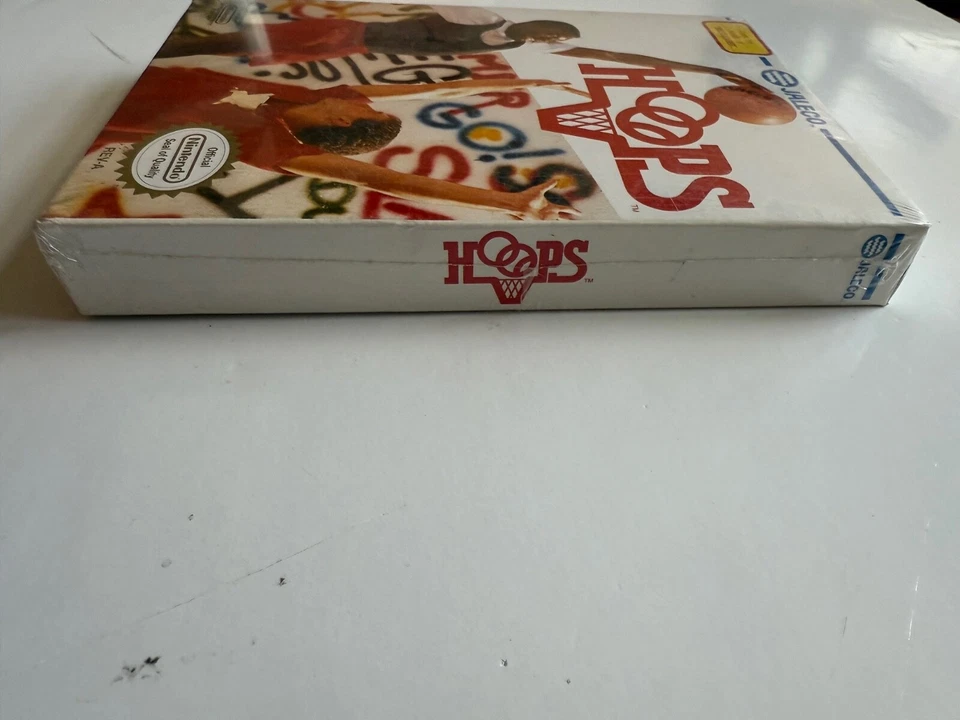 Hoops (Nintendo Entertainment System, 1989) New Factory Sealed Jaleco OOP NES - Image 4 of 4