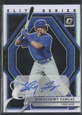 2022 Donruss Optic Johneshwy Fargas The Elite Series Signatures Holo Prizm Auto