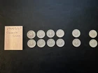 Lot of 12 Roosevelt Silver Dimes 1949-D 1949-S 1949-P Circulated