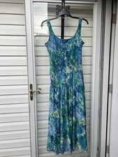 Nine West Poly Chiffon Tiered Sleeveless Maxi Dress Size 16