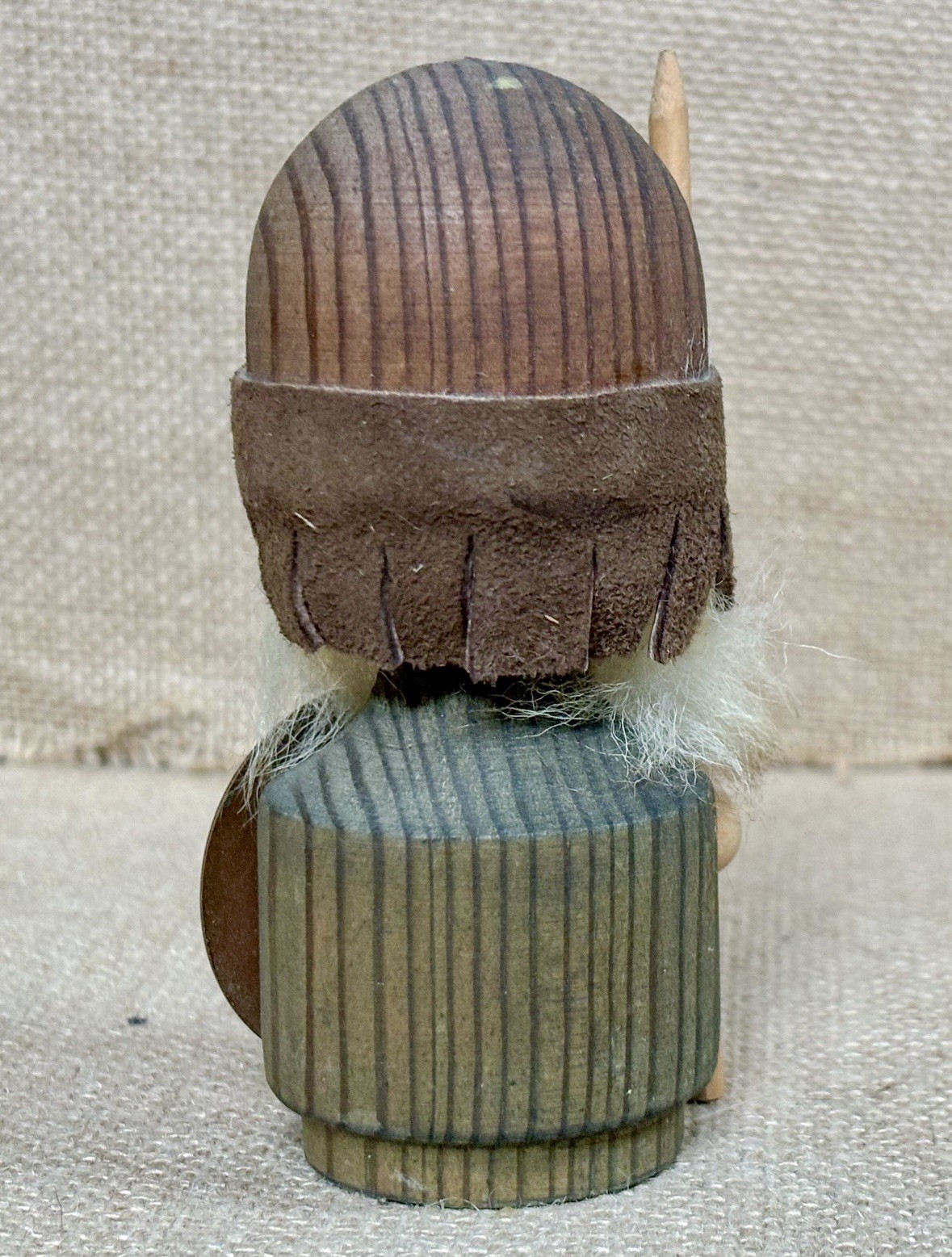 Vintage Bostrom Teak Wood Viking Guard Figurine Scandinavian Nordic Folk Art