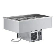 Three Pan Drop-In Refrigerated Cold Food Well - 120V