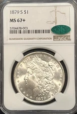 1879-S MORGAN DOLLAR NGC MS67+ CAC