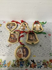 Danbury Mint M I Hummel 6 Piece Ornaments Original Tags  Ribbons - FastShip 