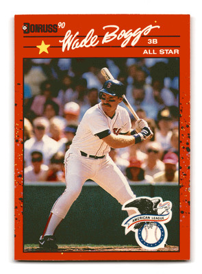 Wade Boggs ERR 1990 Donruss #712b Boston Red Sox NM-MINT