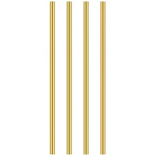 4 Pieces 12 inches 1/4 inch Brass Rods, Sutemribor Brass Solid Round Rod Lathe