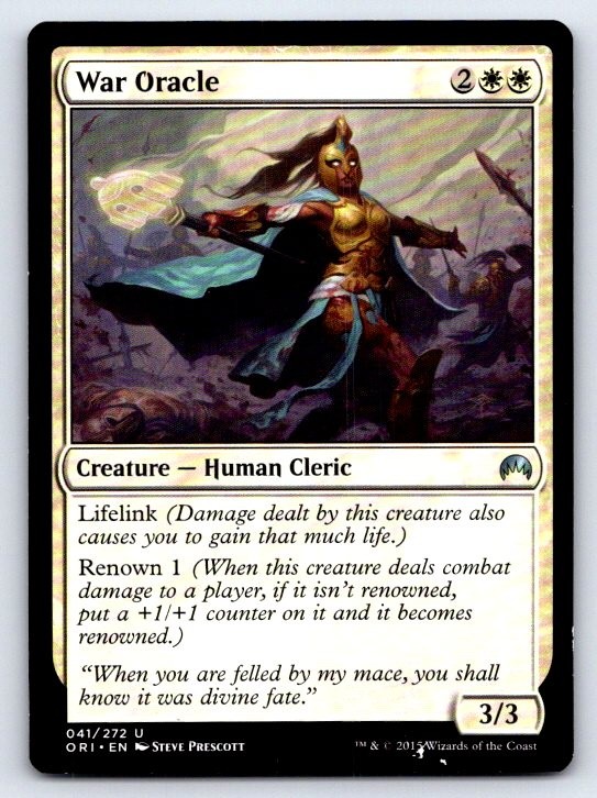 War Oracle Uncommon Magic Origins Magic: The Gathering