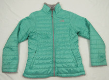The North Face Reversible Mossbud Fleece Quilted Hooded Full Zip Jacket XL