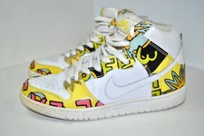 Nike 748751-177 Mens US-9.5 White SB Dunk High PRM De La Soul Skate Shoes Used