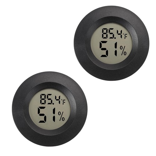 Mini Hygrometer Digital Thermometer Humidity Meter 2 Pack Hygrometer Thermome...
