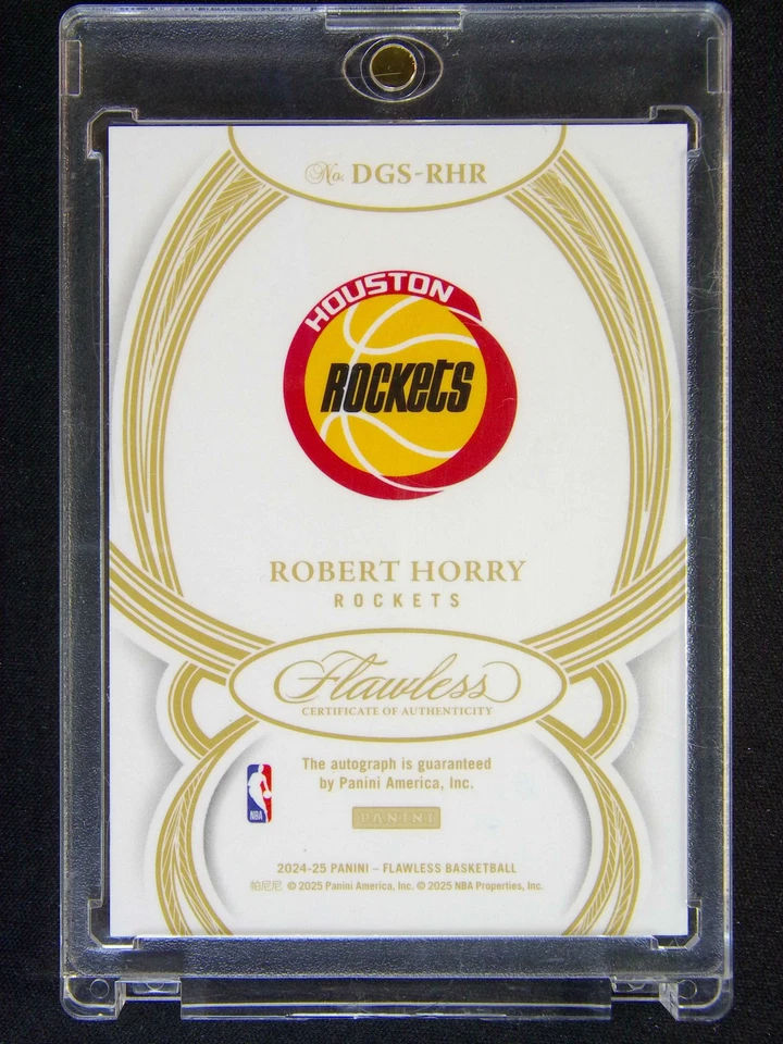 2024-25 Panini Flawless Robert Horry Draft Gem Auto /25 - Image 2 of 2