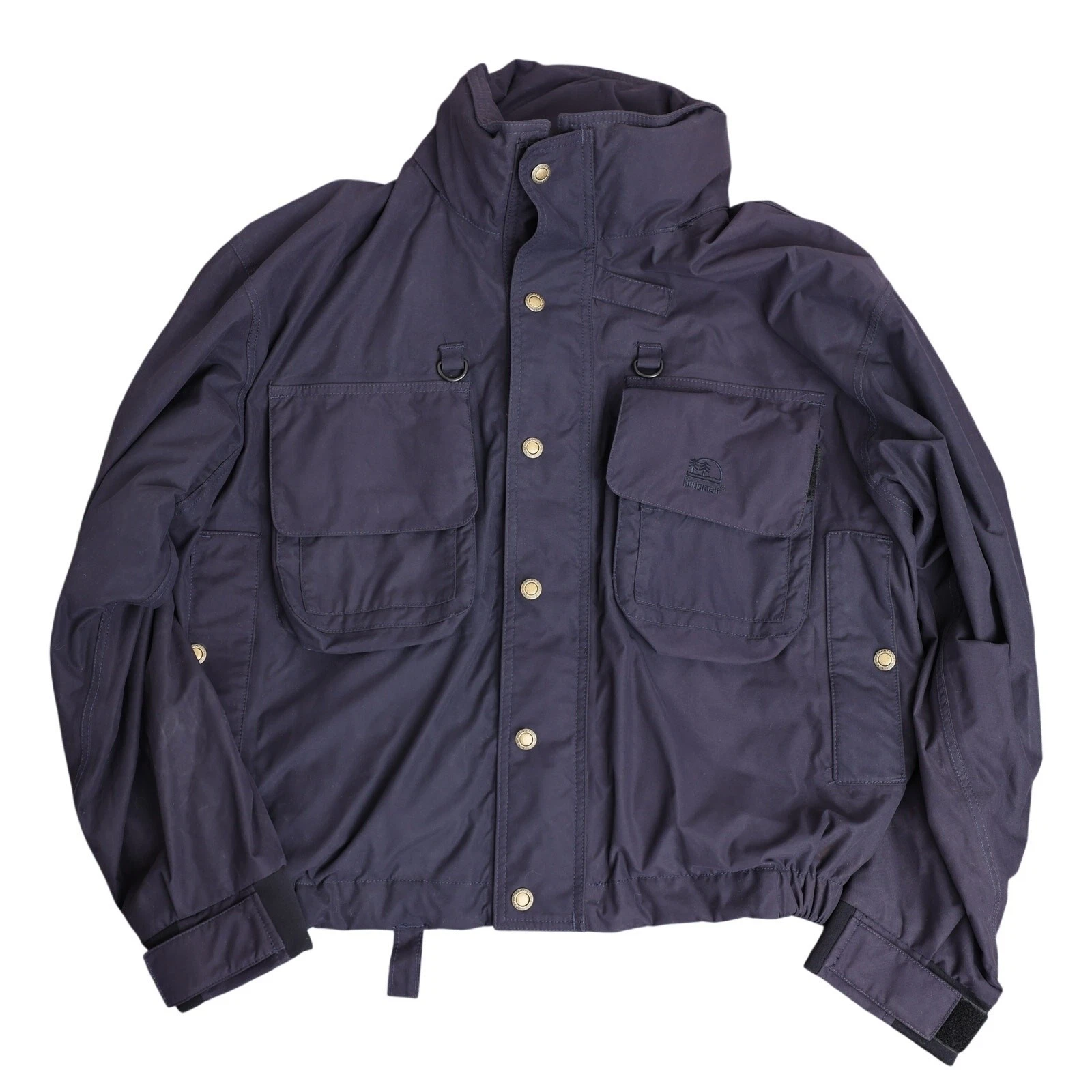 Men's Vintage 90s Navy Hodgman Fishing Utility Coat And Bibs - Large
