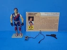 Xamot V1 G.I. Joe Hasbro Vintage Action Figure w/ Gun, Sky hook, and File Card.