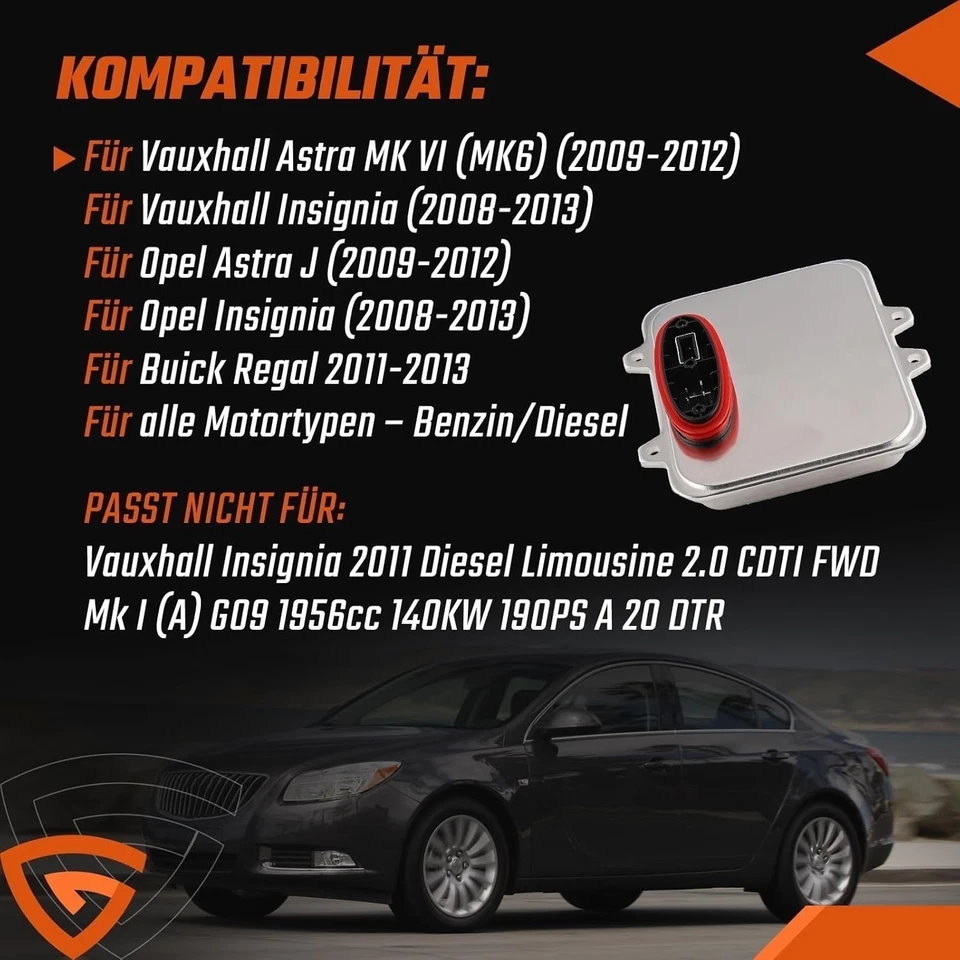 Ricambio centralina faro xeno per Opel Astra J Insignia A 63120150614 - Immagine 3 di 4