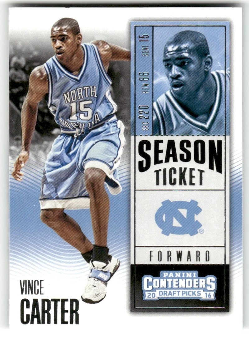 Vince Carter - 2016 Panini Contenders Draft Picks Basketball - North Carolina
