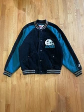 Vintage Miami Dolphins NFL Varsity Jacket Logo Athletic Sz Large Chenille Patch