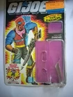 gi joe arah Zandar card back file card with blister bubble