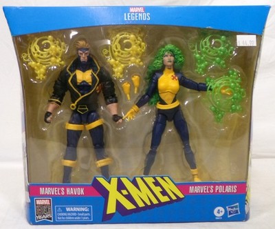 Hasbro Marvel Legends 80th Anniversary X-Men Havok & Polaris 6'' Figure 2-Pack
