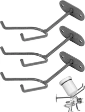 Heavy Duty Wall Mount Spray Gun Holder Rack 3 Pack Gravity Feed Paint Guns Booth