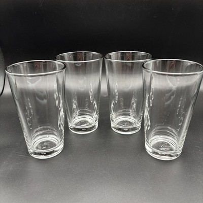Set Of 4 Libbey Restaurant Basics Pint Glasses Duratuff A+ Condition