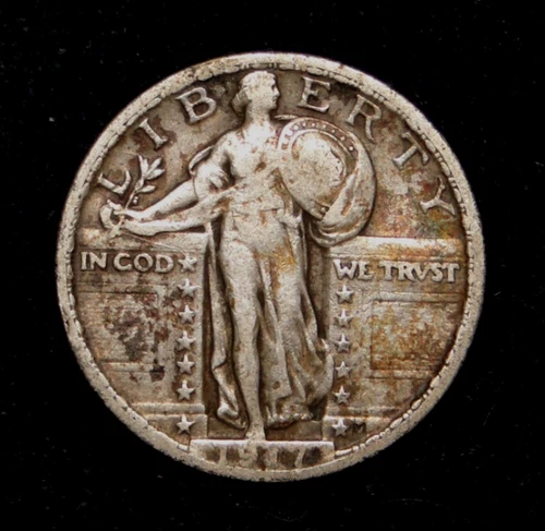 1917 TY-II STANDING LIBERTY QUARTER OLD US TYPE COIN