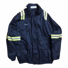 Bulwark FR Cat 3 2112 Flame Resistant Jacket Coat Reflective Sz 3XL w/ Logos