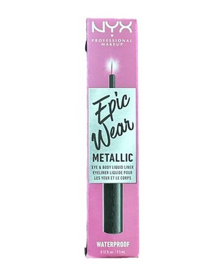 NYX Epic Wear Liquid Liner Eye & Body Metallic Waterproof Fuchsia Metal .12oz