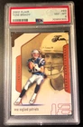2002 FLAIR TOM BRADY #89 FOOTBALL CARD PSA 8