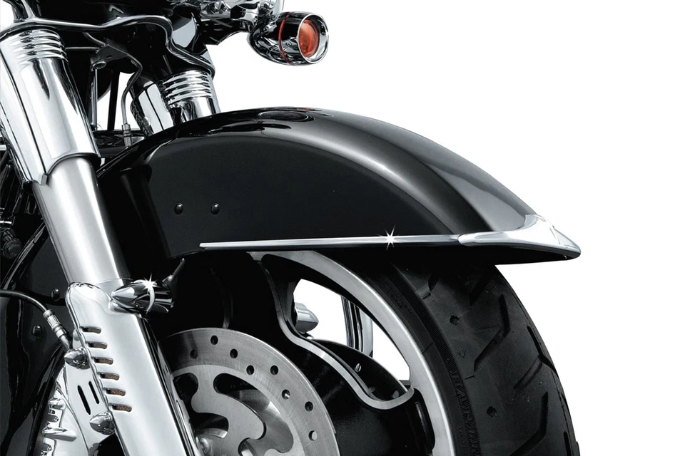 For Harley-Davidson Street Glide 06-21 Chrome Trailing Edge Fender Accent Foto 3 de 4