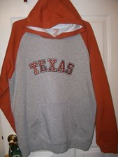 Texas Longhorns Hoodie Jacket Boys Youth Size 18 / 20 NWT 52