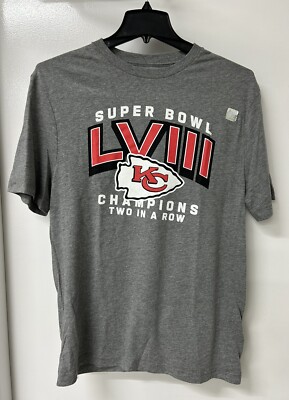 Fanatics size XL NFL-Licensed KC CHIEFS Superbowl LVIII Champions ''Two in a Row