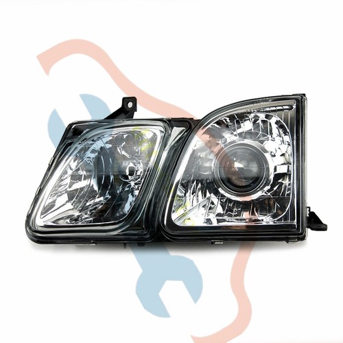 A Pair For Lexus LX470 1998-2007 Halogen Front Head Lamp Headlight Chromed - Picture 6 of 9