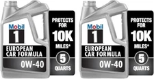 Mobil 1 FS European Car Formula Full Synthetic Motor Oil 0W-40, 5Quart(Pack of 2