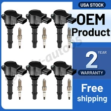 6X Ignition Coils and Spark Plugs For Mercedes-Benz E350 C300 GL450 ML350 UF535