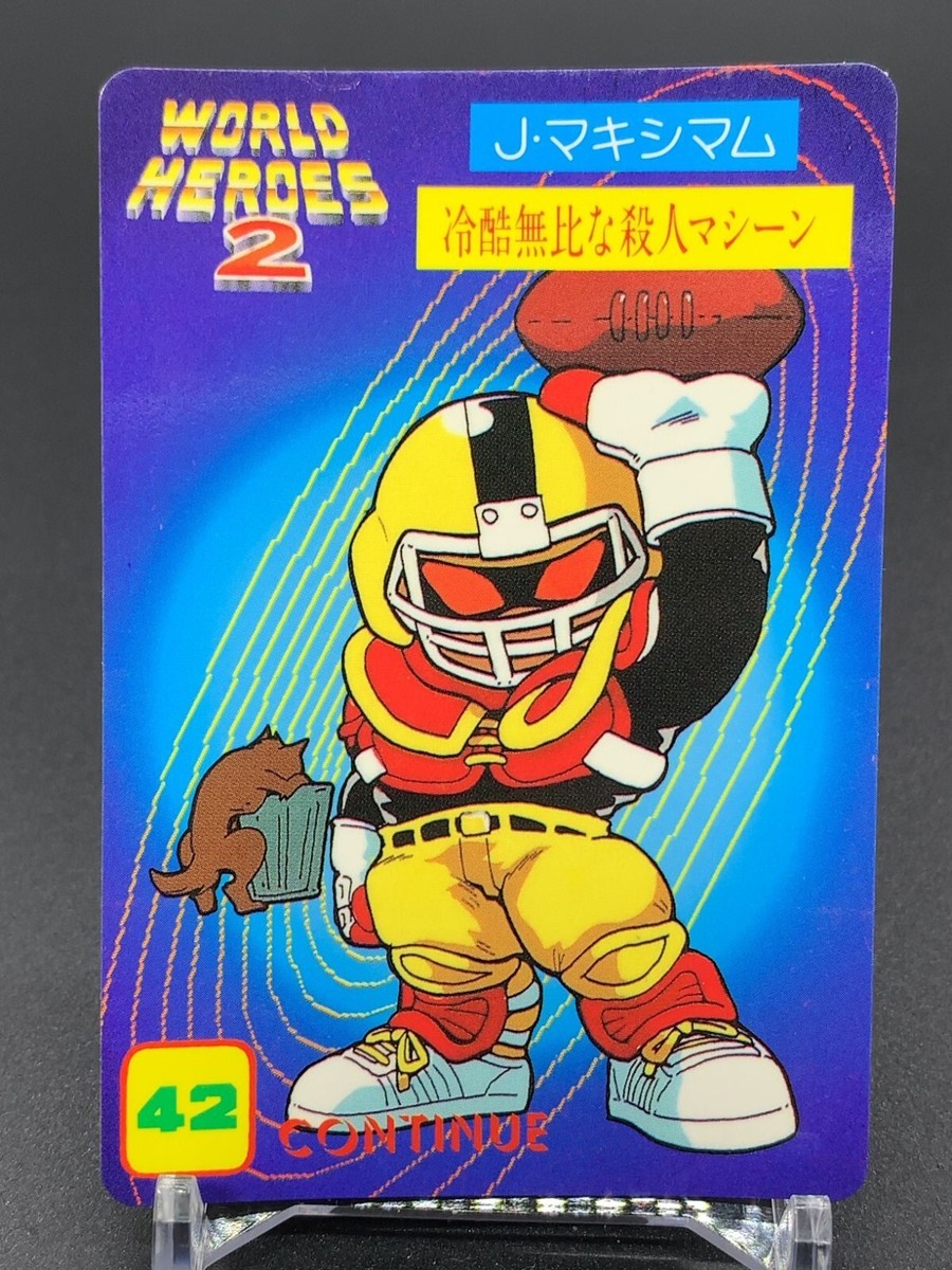 Johnny Maximum 42 02 World Heroes 2 Card TCG SNK 1993 Japanese | eBay