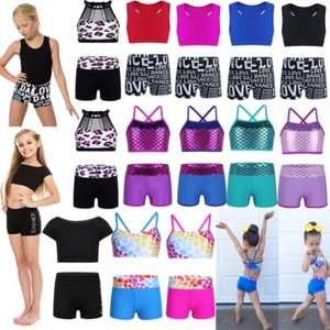 dancewear crop top and shorts