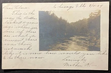 '...the way the Delles looked 4 years ago' Illinois RPPC 1909 Chicago