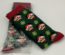 Disney Mickey Mouse Christmas Two Pair of Socks Lot of 2 NWT
