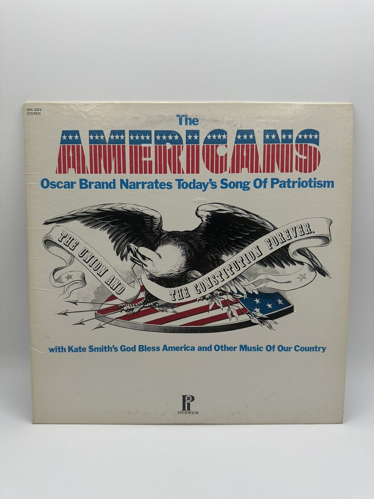 The Americans- Oscar Brand narrates today's songs of patriotism Vinyl Record1974