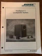 Bose FreeSpace 3 Loudspeaker System Original Service Manual