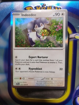 Indeedee 153/198 Scarlet & Violet Holo Rare Pokemon Card | eBay