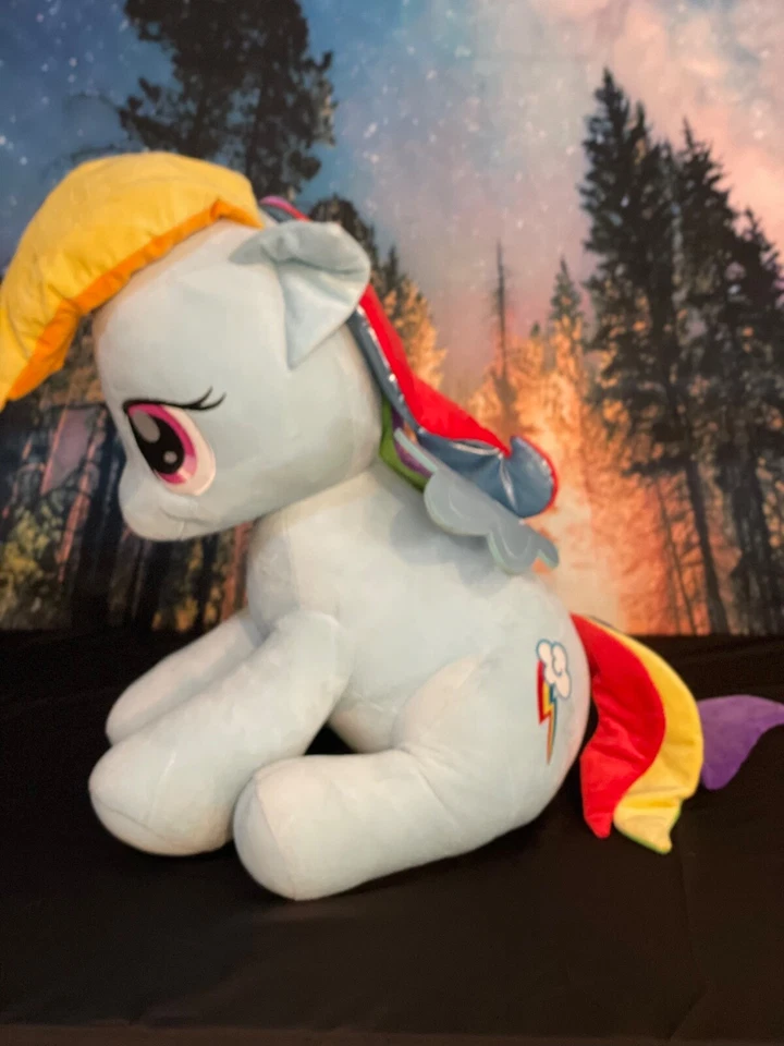 My Little Pony FiM 26 英寸 Rainbow Dash 巨型毛绒 2014 Aurora g4 — 第 3/4 张图片