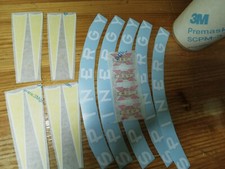 Spinergy REV X white font wheel set decal kit X1 rim adesivi autocollant ステッ