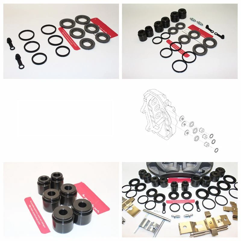 Kit de reparo de pinça de freio traseira BA006 2x para VW Touareg Q7 CAYMAN 2004-2016 - Imagem 3 de 4