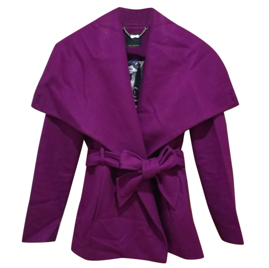Ted baker deals fuschia coat